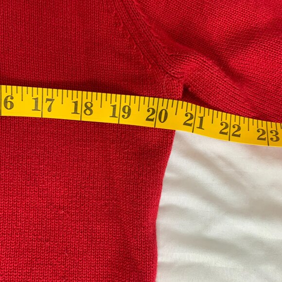 Tommy Hilfiger Men’s Red 100% Cotton Quarter-Zip Sweater – Classic Casual Style - Picture 10 of 15